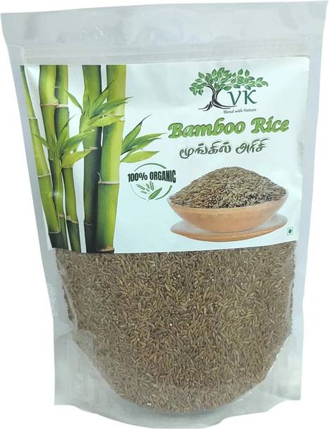 VK Stores 100% Pure Organic Bamboo Rice Brown Bamboo Seed Rice (Full Grain, Raw)