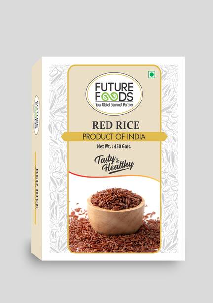 Future Foods Red Rice Lal Chawal, Rich in Iron, High in Fibre Red Raw Rice (Small Grain, Raw)