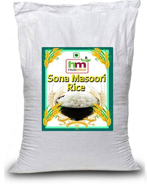 Hubmeal Sona Mansoori rice Light, low GI, and suitable for diabetics.||10kg || Yellow Sona Masoori Rice (Small Grain, Raw)