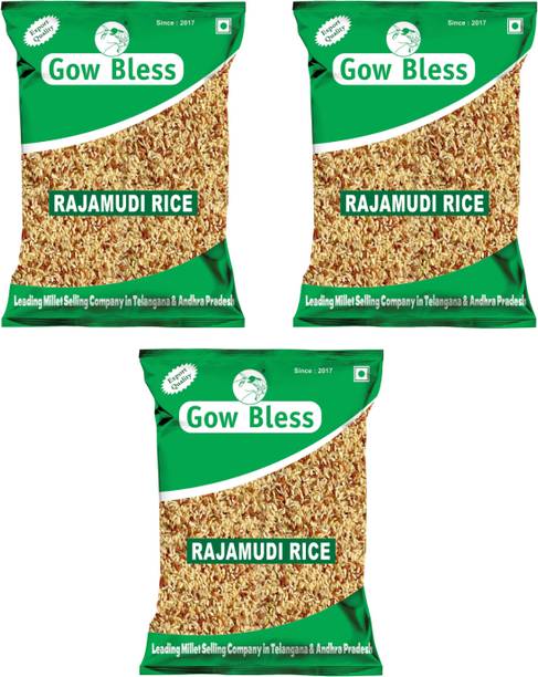 Gow Bless Rajamudi Rice – 3kg | Premium Traditional Rice | Rich in Nutrients Brown Rajamudi Rice (Medium Grain, Unpolished)
