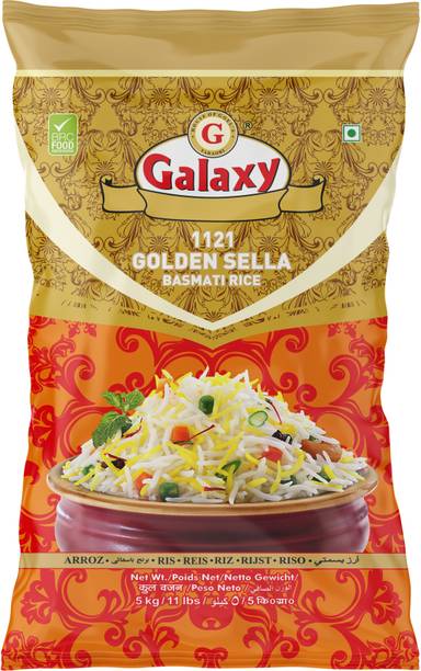GALAXY 1121 Golden Sella 5 Kg Basmati Rice (Long Grain)