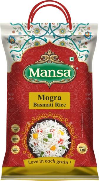 Basmati Mansa Mogra Basmati Rice 5 Kg | Premium Mogra Rice | Naturally Aromatic Basmati Rice (Long Grain, Steam)