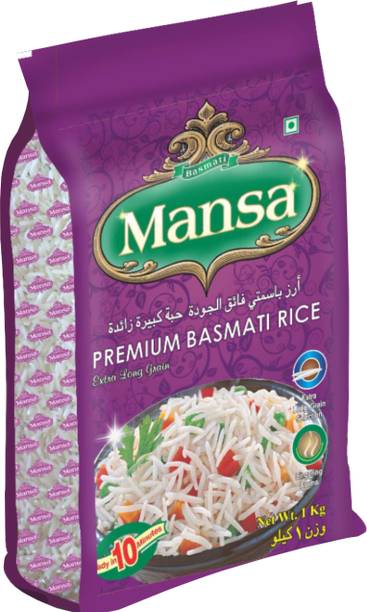 Basmati Mansa Mansa_1 K.G Basmati Rice (Long Grain, Steam)