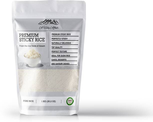 A Hilly Affair White Sticky Rice | Naturally Sticky Texture Traditional Indigenous Sticky Rice Raw Rice (Full Grain, Raw)