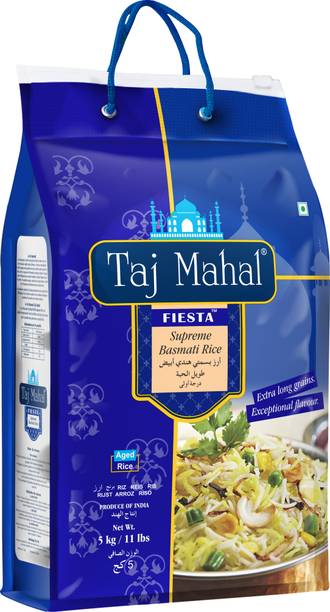 Taj Mahal Fiesta Blue 5kg Basmati Rice (Long Grain, Steam)