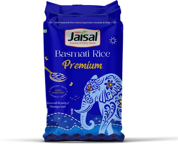 Jaisal Organic Jaisal Premium Basmati Rice | Long Grain | Aged Basmati Rice (Long Grain, Steam)