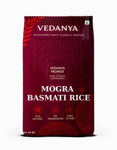Vedanya Mogra Basmati Rice – Long Grain, Aromatic & Perfect for Pulao & Biryani Basmati Rice (Broken Grain)