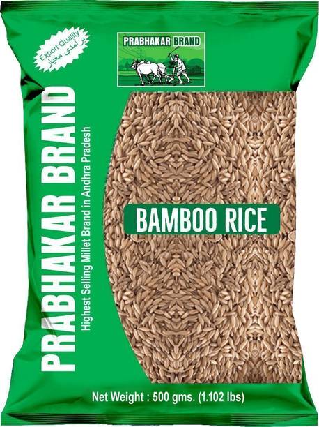Prabhakar Brand Bamboo Rice| Rich in Nutrients | Healthy & Natural Forest Rice,Veduru Biyyam Brown Everyday Rice (Medium Grain, Unpolished)