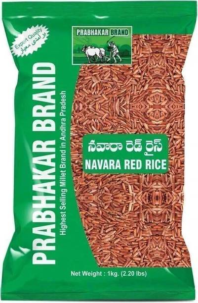 Prabhakar Brand Navara Rice Red Everyday Rice (Medium Grain, Unpolished)