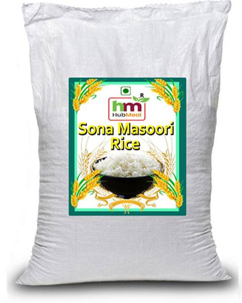 Hubmeal Sona Mansoori rice Light, low GI, and suitable for diabetics.||10kg || Yellow Sona Masoori Rice (Small Grain, Raw)