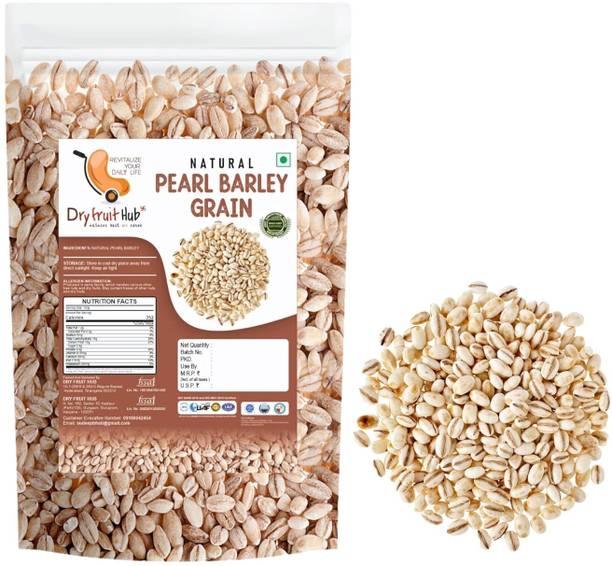 Dry Fruit Hub Pearl Barley, Barley Jau, Barley Whole Grain- Brown Boiled Rice (Medium Grain)