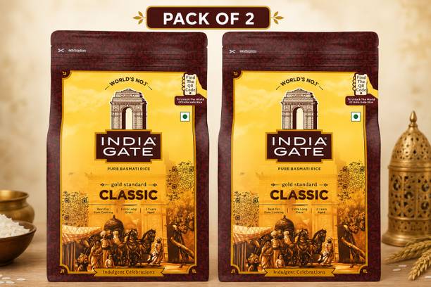 INDIA GATE Gold Standard CLASSIC Basmati Rice 2KG Basmati Rice (Long Grain, Raw)