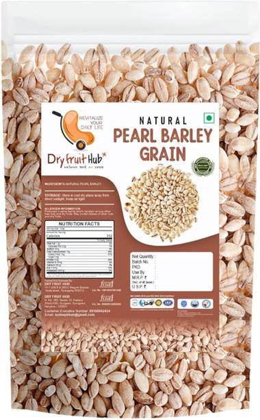 Dry Fruit Hub Pearl Barley, Barley Jau, Barley Whole Grain- Brown Boiled Rice (Medium Grain)