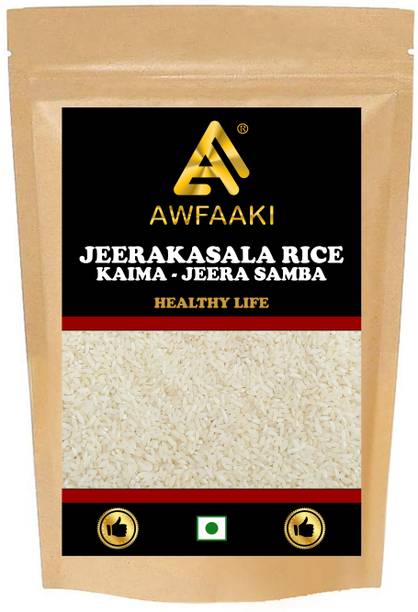 AWFAAKI Jeerakasala Rice|Kaima Rice|Biriyani|Samba|Ghee Rice|Gobindobhog|Ambemohar| Jeera Rice (Small Grain, Raw)