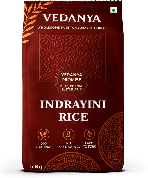 Vedanya Premium Indrayani – Naturally Fragrant Rice | Great for Daily Indian Cooking Indryani Rice (Medium Grain)