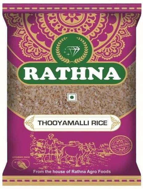 RATHNA AGRO FOODS THOOYAMALLI RICE Sona Masoori Rice (Medium Grain, Unpolished)