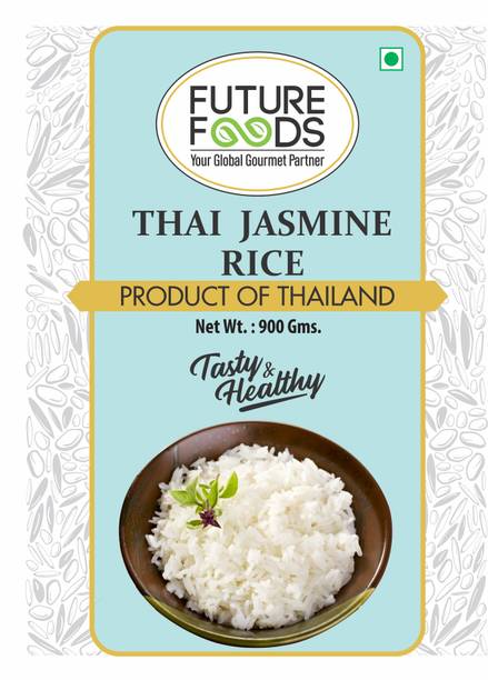 Future Foods Thai Jasmine Rice, Thai Cuisine, Long grain, pack of 3 = 900 gram * 3 Jasmine Rice (Long Grain, Raw)