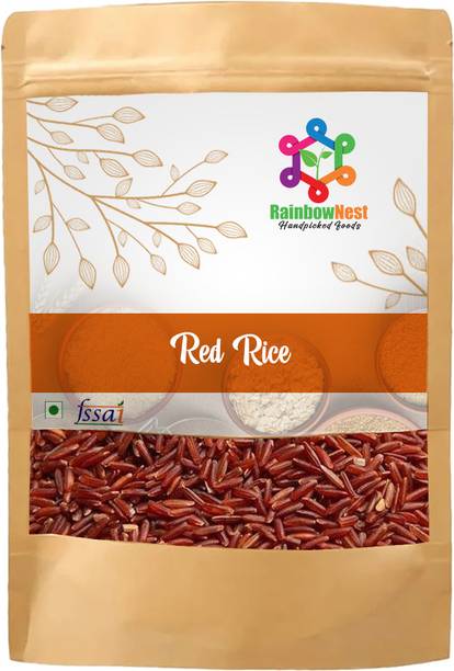 RainbowNest Red Rice - Healthy Whole Grain - High Fiber Red Matta Rice (Medium Grain, Raw)