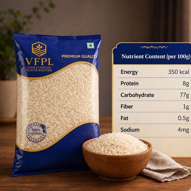 VFPL Premium Long Grain Indrayani Rice – Aged Aromatic Indrayani Extra Long Grains Indryani Rice (Polished)