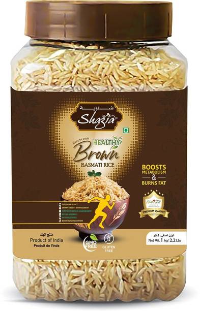 Shazia Brown Rice Jar Brown Basmati Rice (Long Grain, Raw)