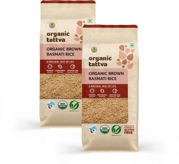 Organic Tattva Organic Brown Basmati Rice (Long Grain, Raw)