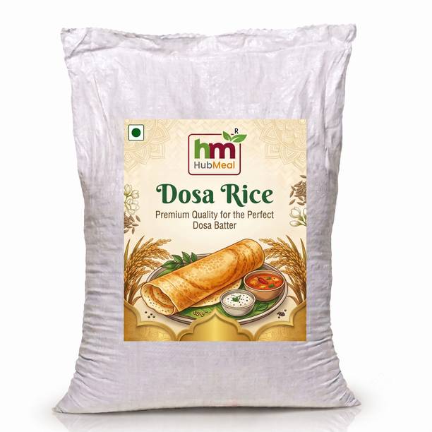 Hubmeal Dosa rice with smooth texture, ideal for batter preparation| Aged Rice|5kg Dosa Rice (Small Grain, Parboiled)