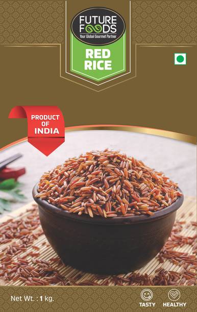 Future Foods Pack of Red Rice 1 kg & Bamboo Rice 1 kg Red Bamboo Seed Rice (Long Grain, Raw)