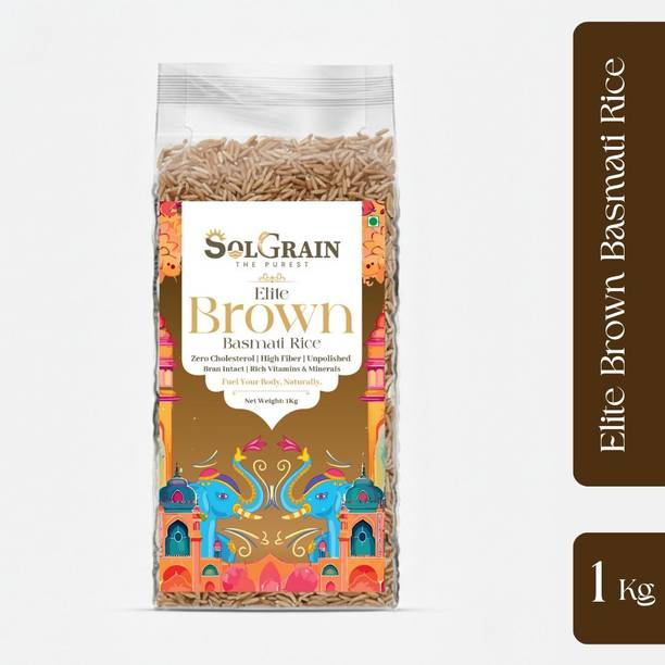 SOLGRAIN Elite Brown Basmati Rice (Full Grain, Raw)
