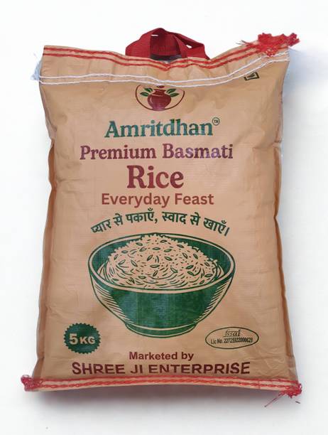 Amritdhan Everyday Feast Basmati Rice, Half Broken, Dubar Basmati Rice (Medium Grain, Steam)