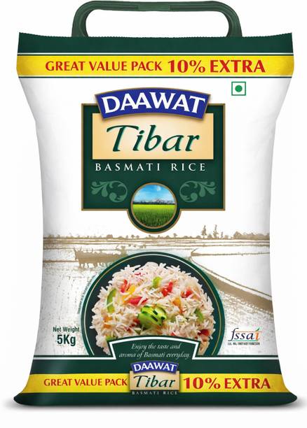 Daawat Tibar Basmati Rice 5kg Basmati Rice (Long Grain, Raw)