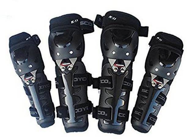 SCOYCO Premium Quality Knee & Elbow Guard (K11) Knee Guard, Elbow Guard L Black
