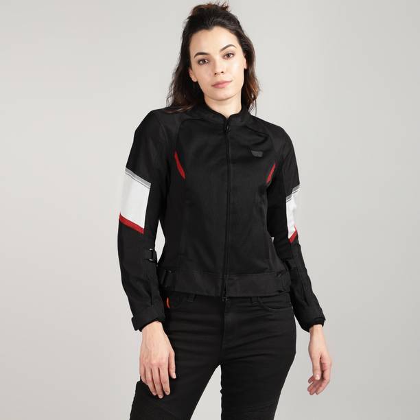 रॉयल एनफील्ड Streetwind Eco V2 Women Sustainable | CE Level 2 Shoulder & Elbow Armors राइडिंग प्रोटेक्टिव जैकेट