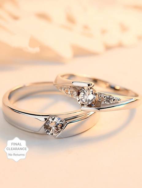 Women Ring (Pack of 2) Alloy Platinum Plated Ring