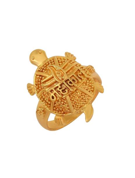Gold Plated Lord Mahakaal, Bholenath, Shiva Fashion Ring for Men Women Brass Gold Plated Ring