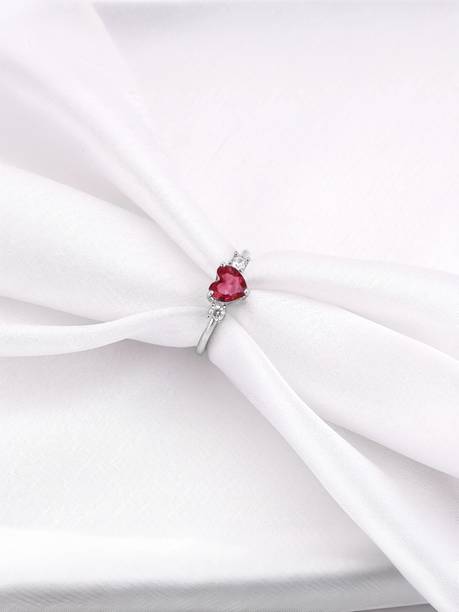925 Silver Stay With Me|Lifetime Plating Sterling Silver Zircon Rhodium Plated Ring