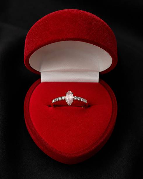 Silver Crystal Silver Plated Ring