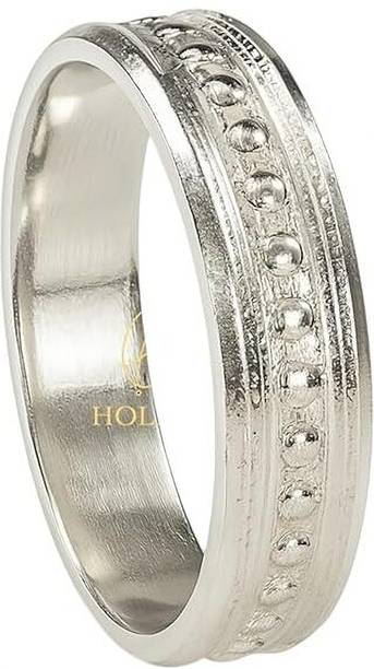 HOLRAJ RajHarit 999 Pure Silver Textured Band Ring Hallmarked Unisex Traditional ring Silver Ring