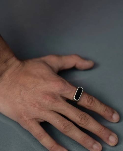 Vedansh Alloy Zircon Sterling Silver Plated Ring