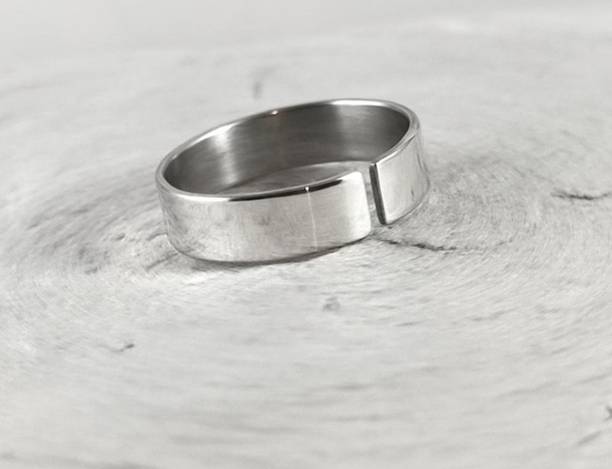 PUSHVI Vedansh Enterprises Stylish Silver,Gold&Titanium Plated Black Onyx Rings Alloy Sterling Silver Plated Ring