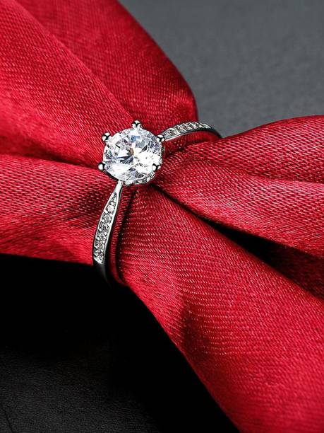 Jewels Galaxy elegant korean ring for women/girls Alloy Silver Plated Ring