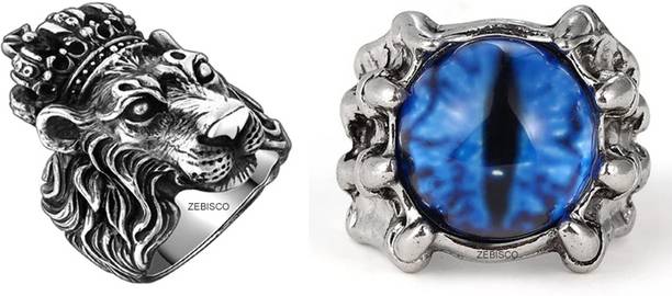 lion kgf ring Dragon Eye Ring for Boys and Girls Adjustable ring, Biker Ring Stone, Stainless Steel Ring