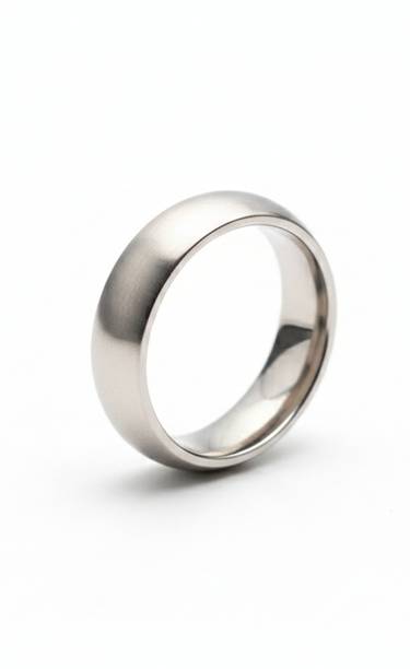 AL Minza Stylish Silver Stainless Steel Ring for Men | Latest Festive Trendy Ring Stainless Steel Silver Plated Ring