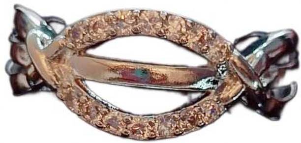 teghoria Alloy Silver Plated Nail Ring