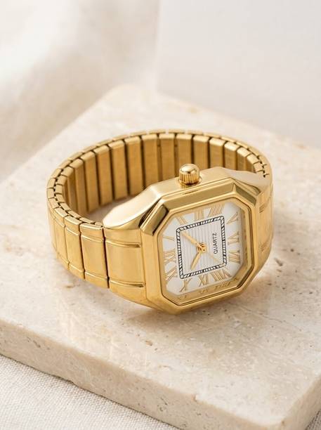 watch ring for women & men | gold fancy watch ring for women & men Alloy Gold Plated Ring