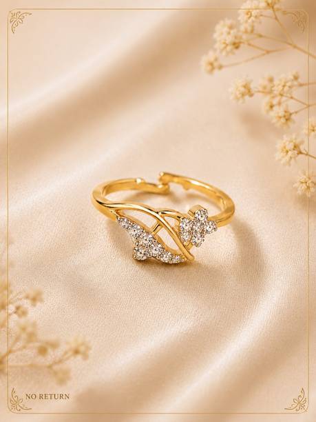 AD RING Alloy Gold Plated Ring
