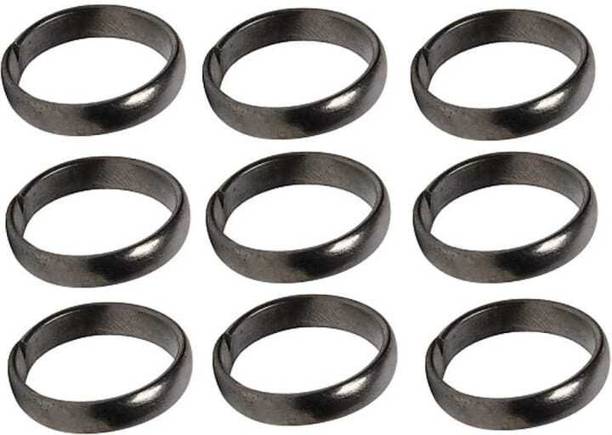 Radha 10 years old black horse shoe nail ring (pack of 9) Metal Ring Set