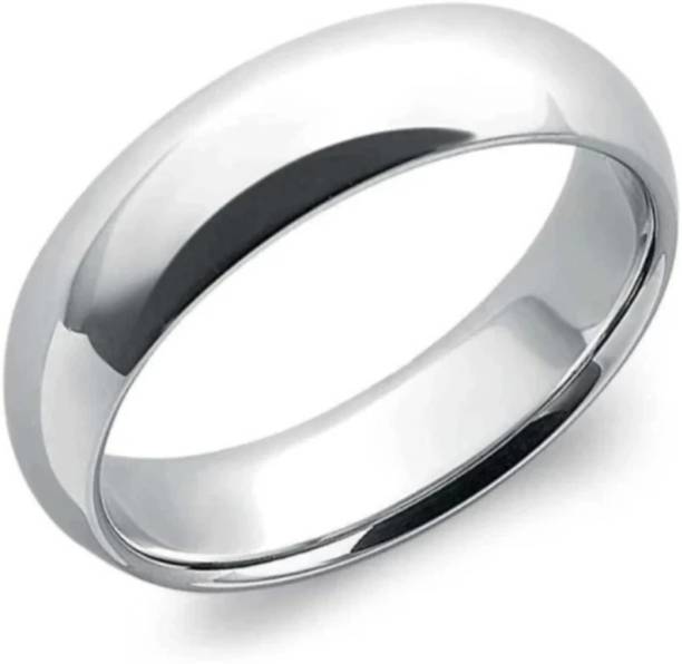 Vedansh Alloy Zircon Sterling Silver, Silver Plated Ring