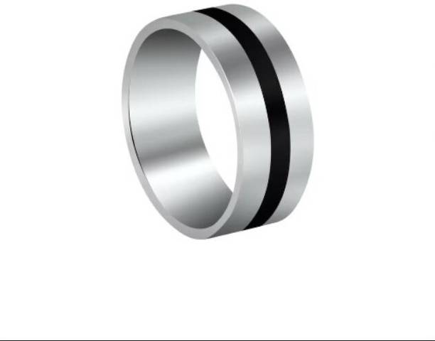 ROOTWAVE Silver Band Ring Finger Ring,Thumb Ring for Men,Boys Metal, Stainless Steel Silver Plated Ring