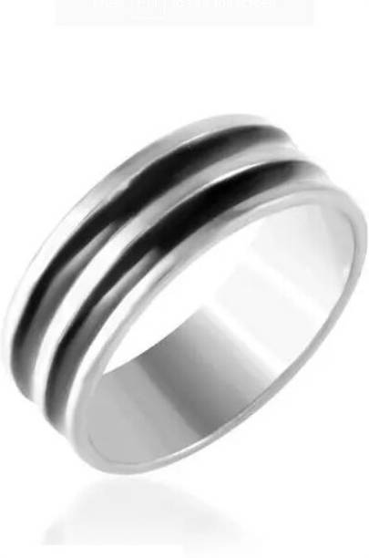 ROOTWAVE Metal, Stainless Steel Silver Plated Ring