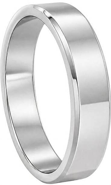 RajBand 999 Pure Silver Flat Band Ring Hallmarked Unisex Wedding Promise Ring Silver Ring